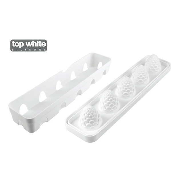 Moule Silicone Pomme de Pin avec Support Plastique Silikomart Moule Silicone Pomme de Pin avec Support Plastique Silikomart