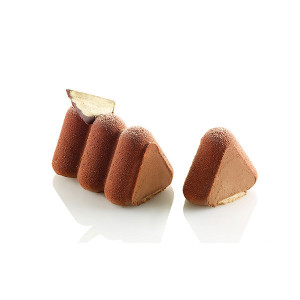 Moule Silicone 4 Bûches Trilogy 37cm Silikomart Professional Moule Silicone 4 Bûches Trilogy 37cm Silikomart Professional