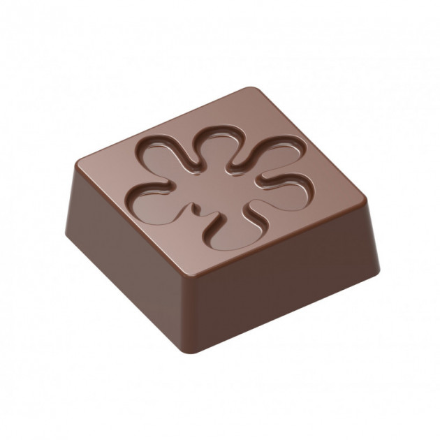 Moule Chocolat Bonbon Carre Fleur (x24) Chocolat Form