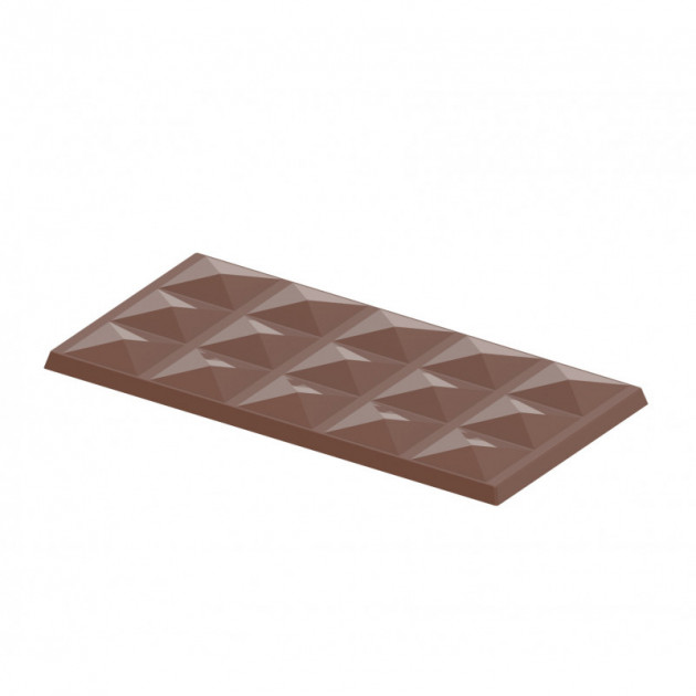 Moule Chocolat Tablette Pyramide (x3) Chocolat Form