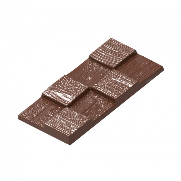 Moule Chocolat Tablette Effet Bois (x4) Chocolat Form