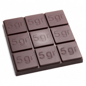Moule Chocolat Tablette 9 Carrés (x6)