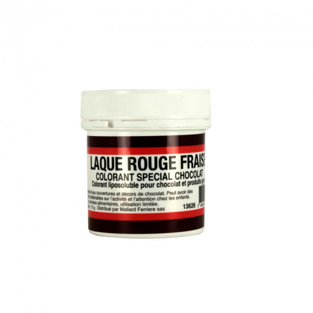 Colorant alimentaire Rouge Fraise E129 Poudre Liposoluble 15g