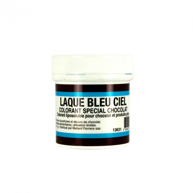 Colorant alimentaire Bleu Ciel E133 Poudre Liposoluble 15g