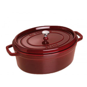 STAUB Cocotte Fonte Ovale 33 cm Grenadine Majolique 6,7 L