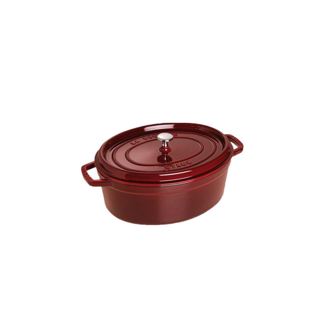 STAUB Cocotte Fonte Ovale 33 cm Grenadine Majolique 6.7 L