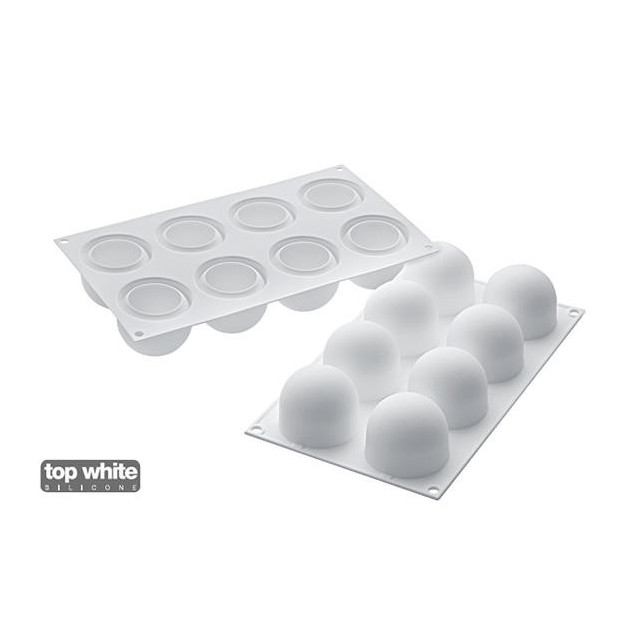 Moule Silicone 8 Truffes Ã˜ 6.2 cm Silikomart Professional