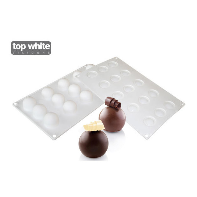 Moule silicone Silikomart chocolat Praline x 15 - Moule à chocolat - Creavea