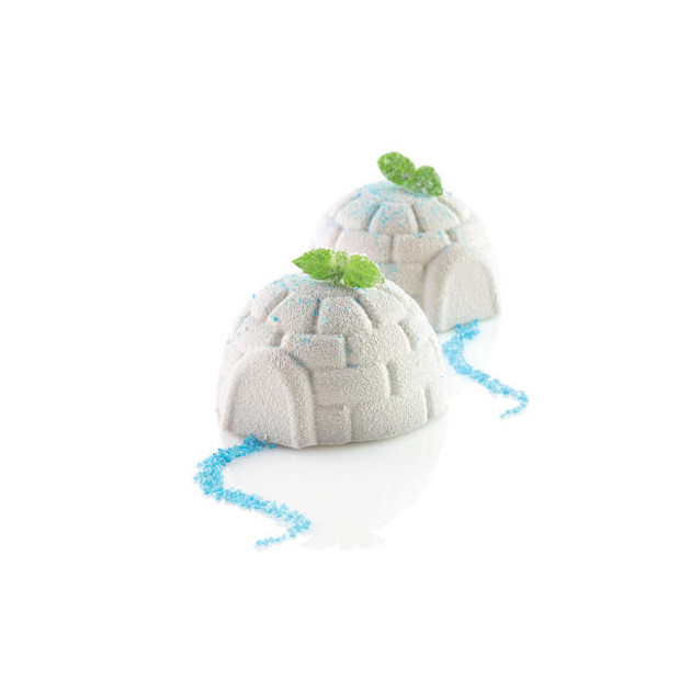 Gateau Igloo Dessert Igloo realises avec le moule Silicone Igloss