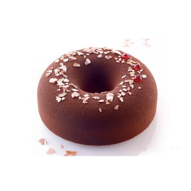 Savarin Chocolat realise avec le Moule Silicone Savarin Siilikomart 11.5 cm Savarin Chocolat realise avec le Moule Silicone Savarin Siilikomart 11.5 cm