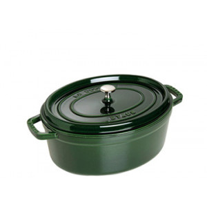 STAUB Cocotte Fonte Ovale 29 cm Vert Basilic Majolique 4,2 L STAUB Cocotte Fonte Ovale 29 cm Vert Basilic Majolique 4,2 L