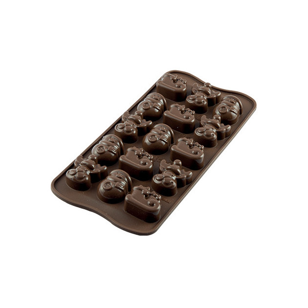 Moule a Chocolat 15 Sujets Noel Easy Choc - Silicone Special Chocolat