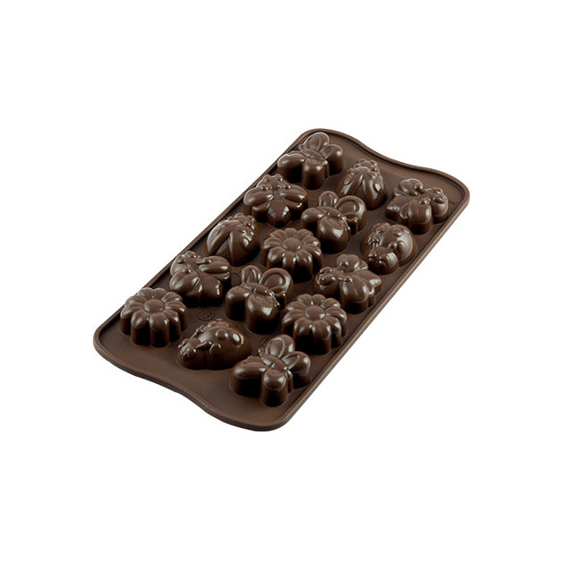 Moule a Chocolat 15 Sujets Spring Life Easy Choc - Silicone Special Chocolat