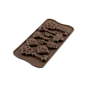 Moule à Chocolat Clés et Cadenas Easy Choc - Silicone Spécial Chocolat Moule à Chocolat Clés et Cadenas Easy Choc - Silicone Spécial Chocolat