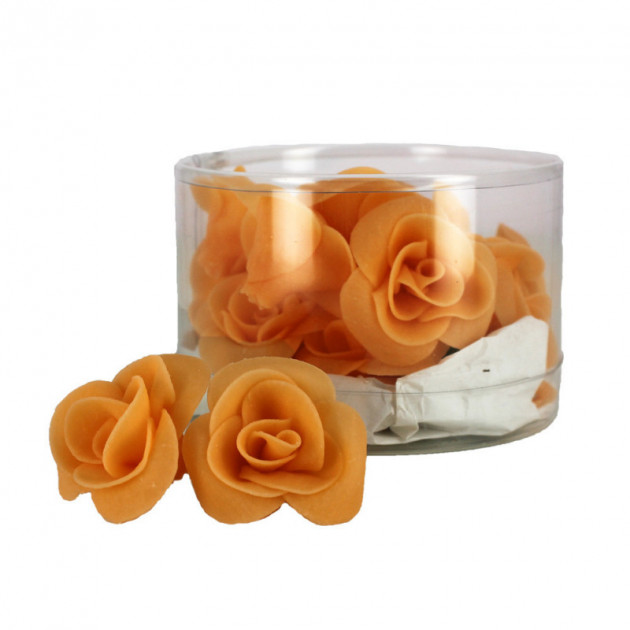 Fleur en sucre Roses couleur peche Ã˜ 3.5 cm (x15) Mallard Ferriere