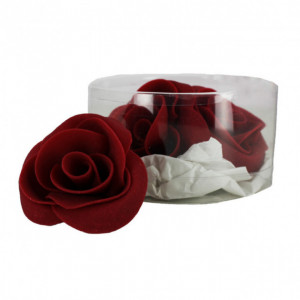 Fleur en sucre Roses bordeaux Ø 6 cm (x3) Mallard Ferrière Fleur en sucre Roses bordeaux Ø 6 cm (x3) Mallard Ferrière