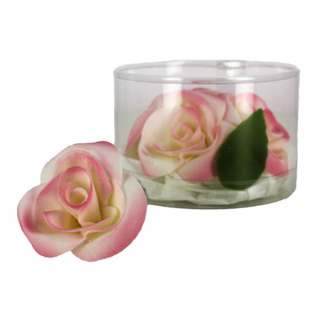 Fleur en sucre Roses - nuancees roses Ã˜5 cm (x5) Mallard Ferriere