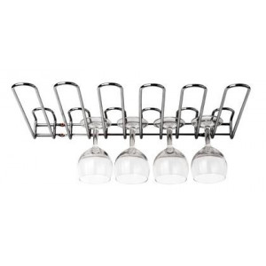 Porte Verre Chromé Rack 20 verres 45 cm