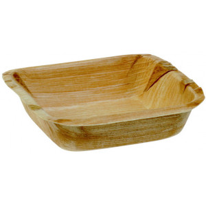 FIN DE SERIE Ramequin biodégradable rectangle en palmier 7 x 12 cm (x25) Crokus