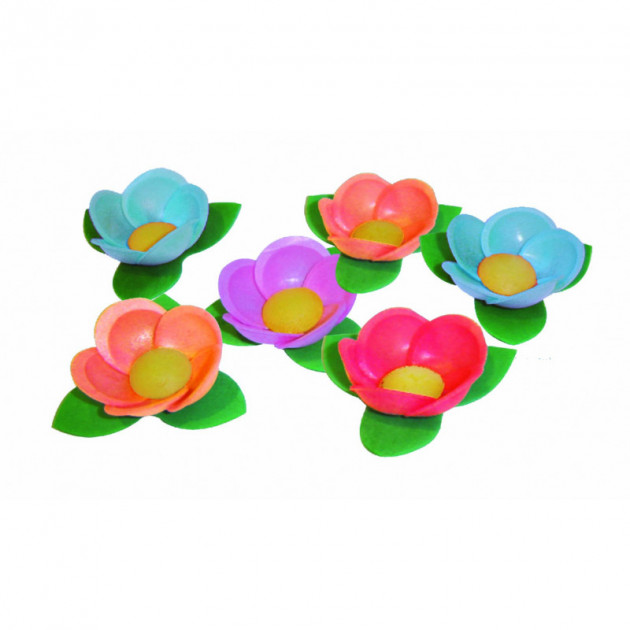 Fleurs Bali azymes assorties Ã˜4.5 cm (x35) Mallard Ferriere