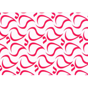Feuilles de transfert chocolat vagues rouges 34 x 26,5 cm (x10) Feuilles de transfert chocolat vagues rouges 34 x 26,5 cm (x10)