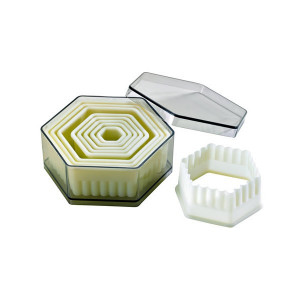 Emporte Pièce Hexagonaux Cannelés Polyglass (x9)