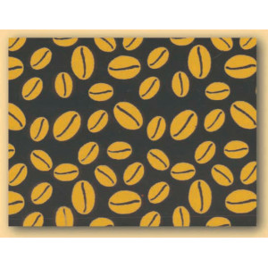 Feuilles de transfert chocolat Grains de café or 34 x 26,5 cm (x10) Feuilles de transfert chocolat Grains de café or 34 x 26,5 cm (x10)