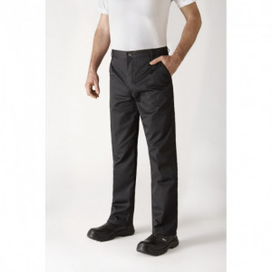 Pantalon de Cuisine Mixte Noir TIMEO T.38 Robur Pantalon de Cuisine Mixte Noir TIMEO T.38 Robur