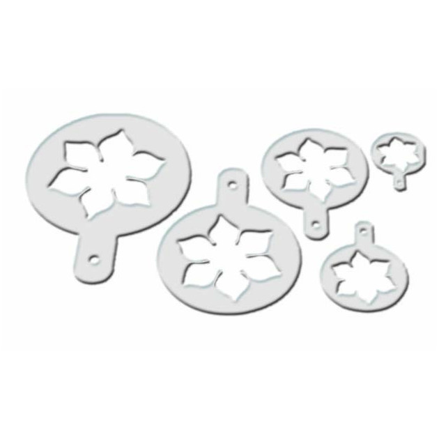 Lot de 5 Pochoirs Plastique Fleur de Lotus Mallard Ferrière