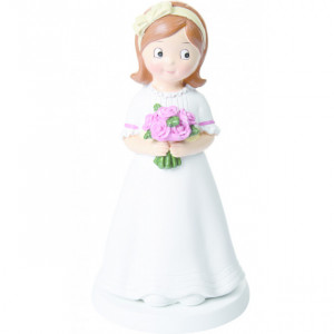 Sujet Communion Fille Moderne 15,5 cm Sujet Communion Fille Moderne 15,5 cm