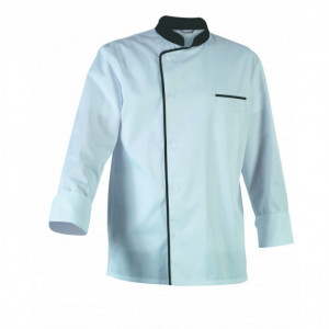 Veste de Cuisine Mixte Blanche/Parement Gris ENERGY T.5 Robur