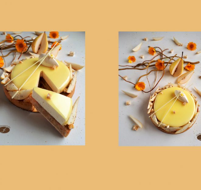 Tarte Poire et Eclats de Nougat