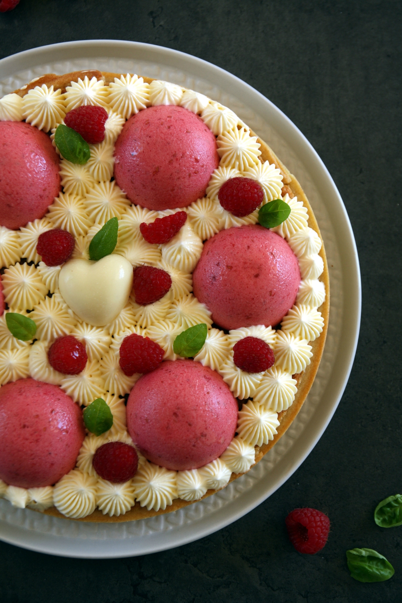 Tarte mousse framboise 2