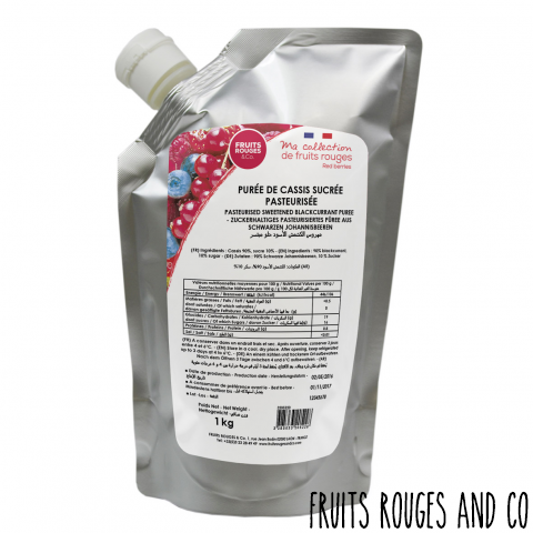 Purée de Cassis 1kg Fruits Rouges & Co