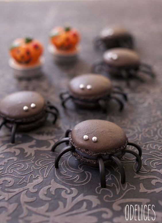 Macarons Araignées