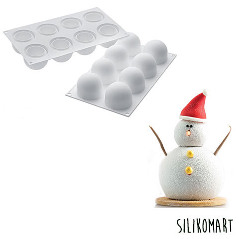 Moule Silicone 8 Truffes Silikomart