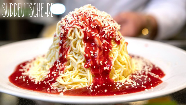 Spécialité glacée Allemande : la Spaghetti Eis