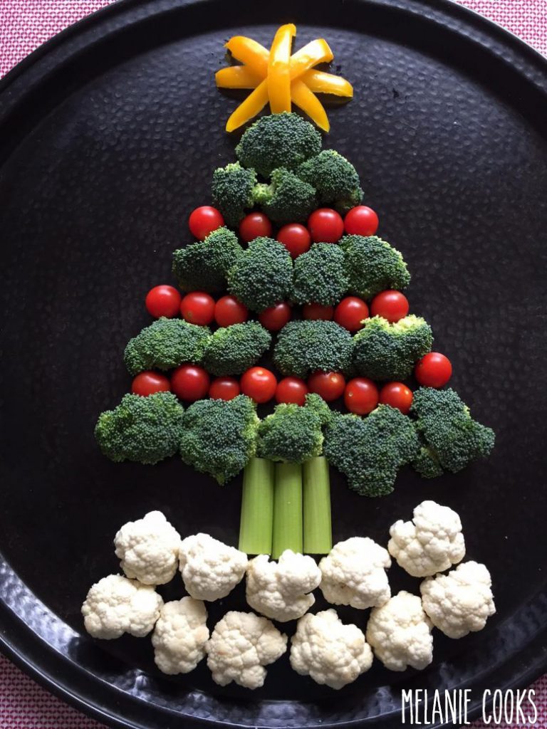 Sapin de légumes idéal pour les végétariens.