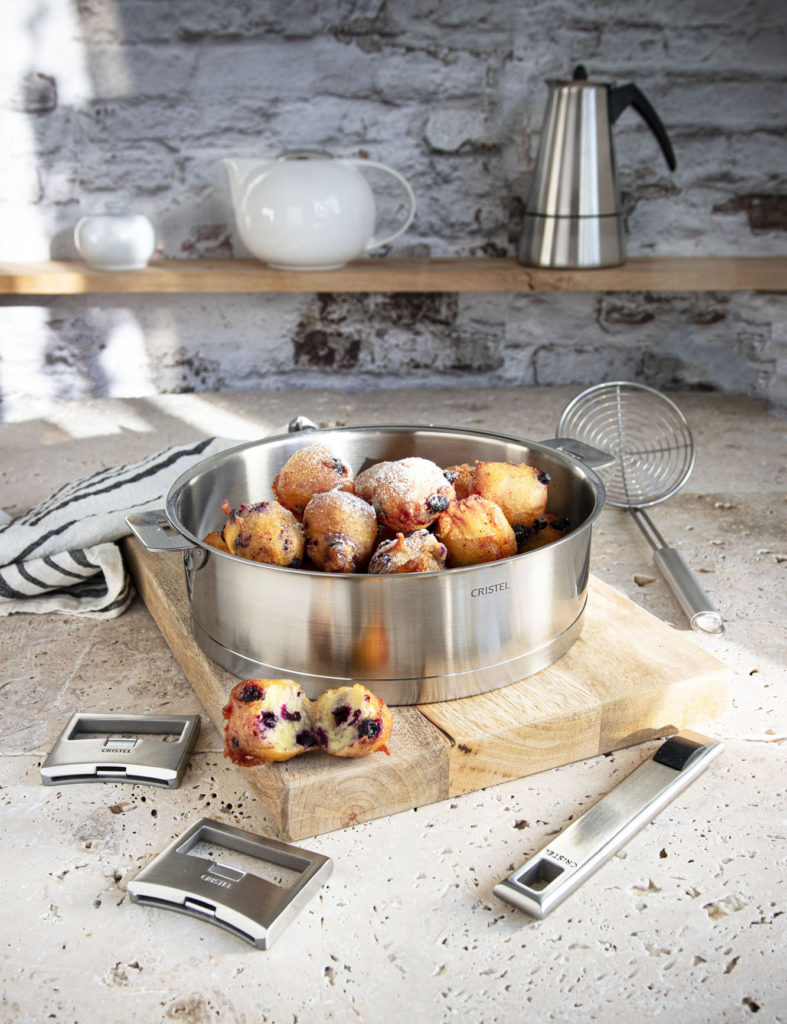 Beignets fromage blanc et fruits rouges