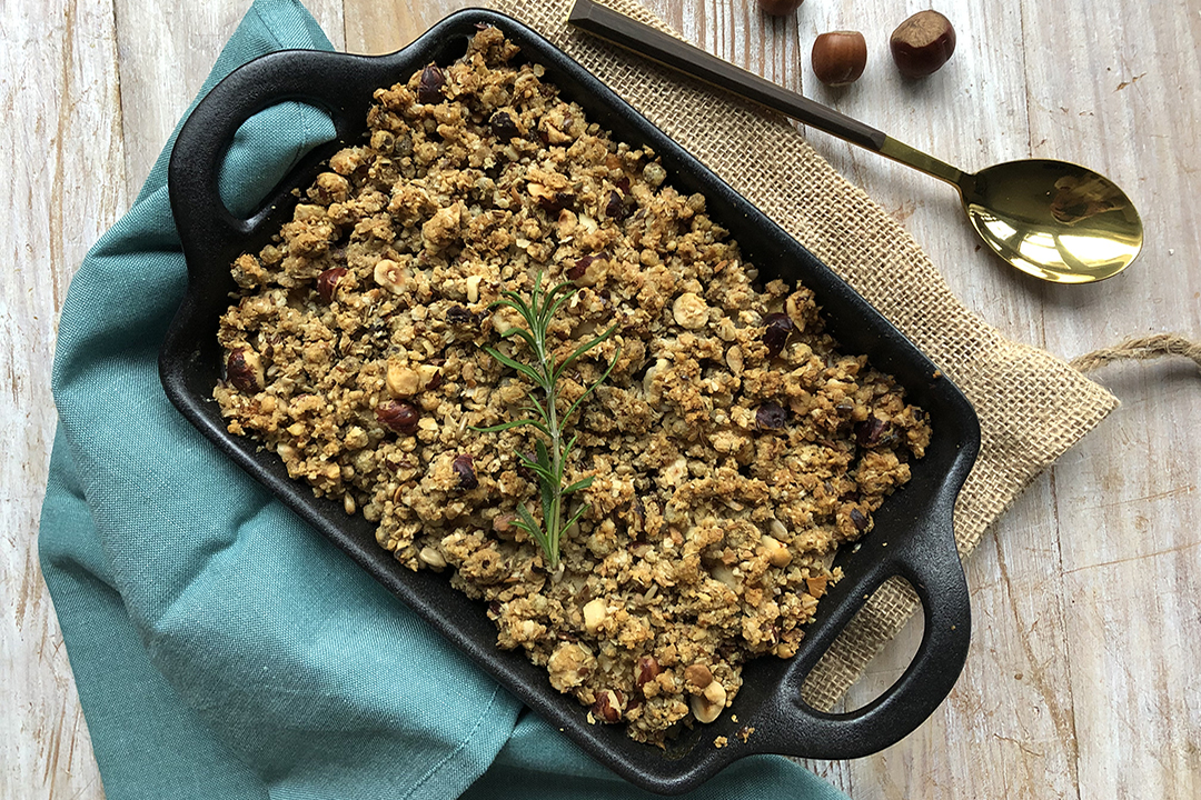 Crumble de Chou-fleur et Panais à la Noisette