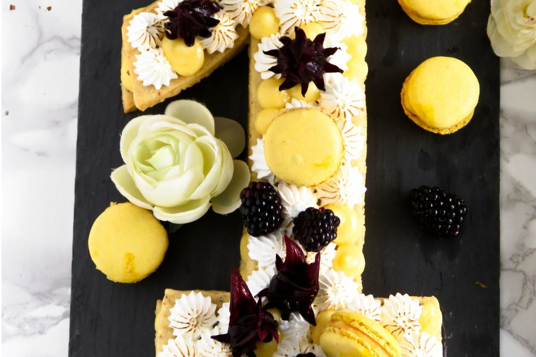 Number cake au citron