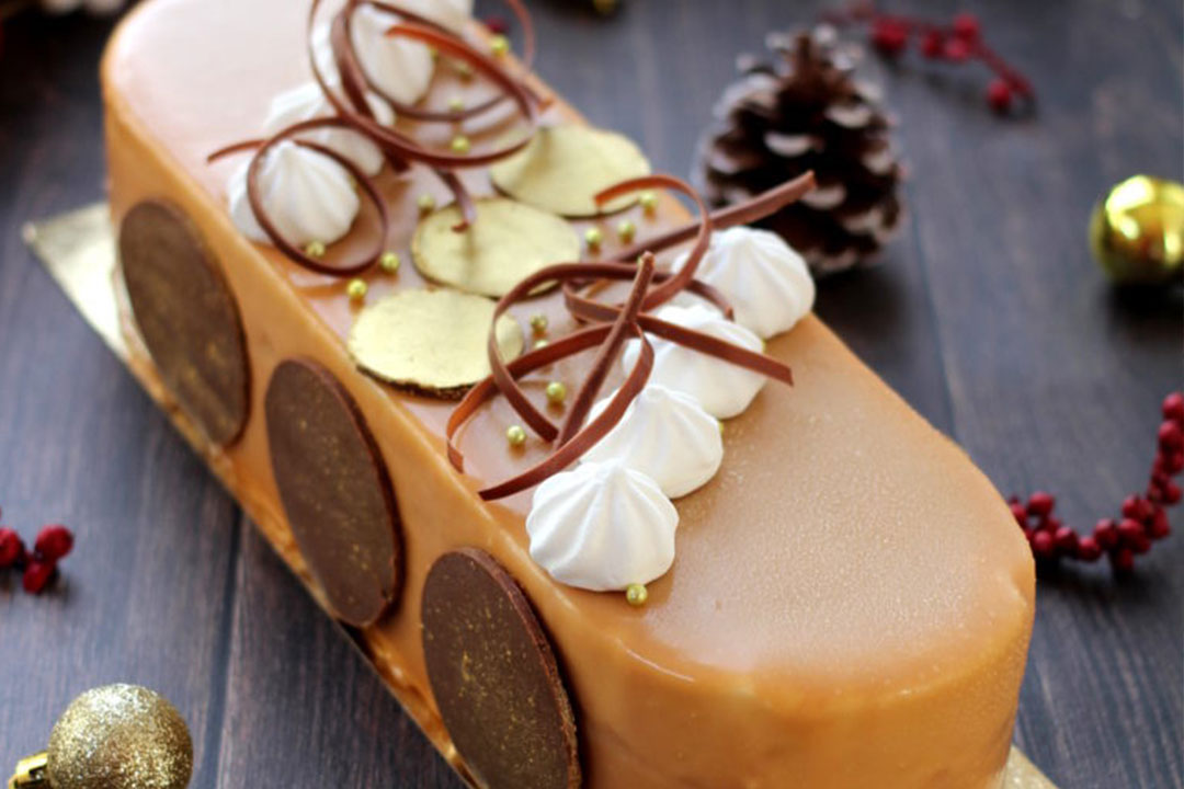 Image Une entremets pomme caramel