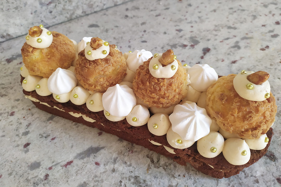 Dessert de fêtes réalisé par Les Douceurs de Béatrice. Défi gourmand