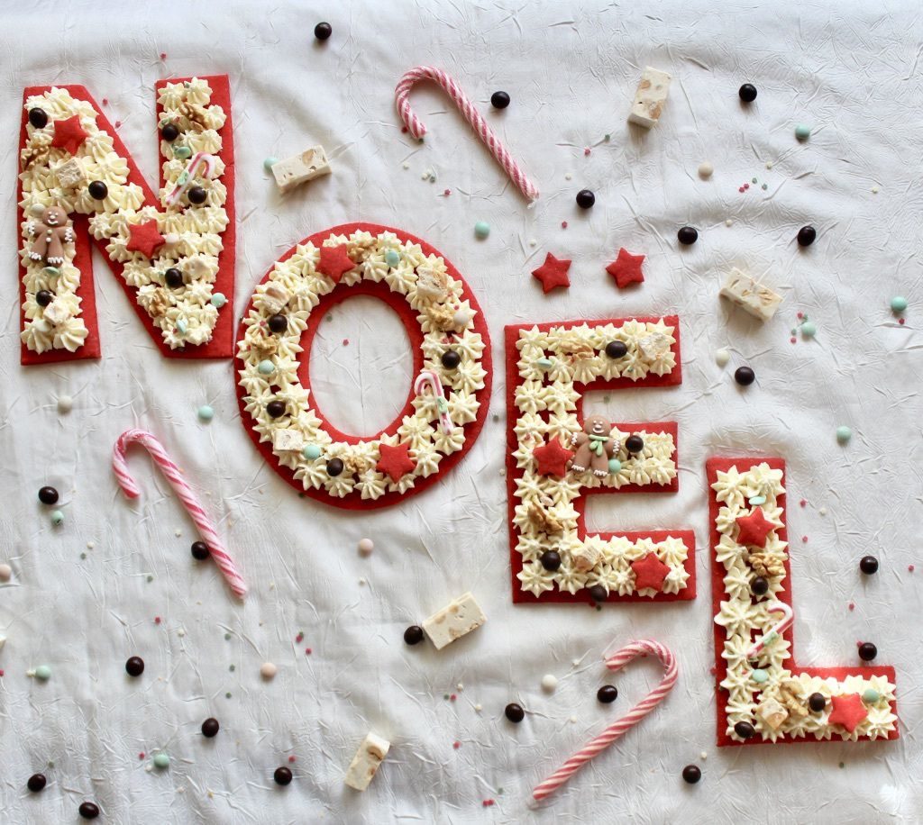 Voici un sublime Letter Cake NOEL !