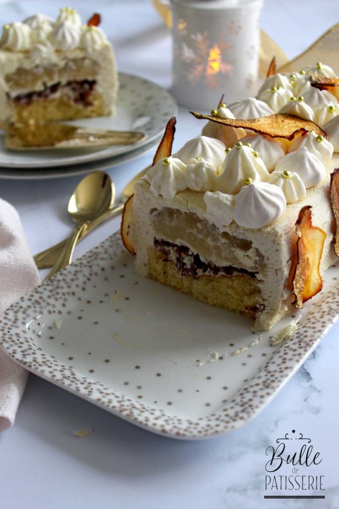 Craquez pour l'insert poire pour entremets et le croustillant au riz soufflé. 