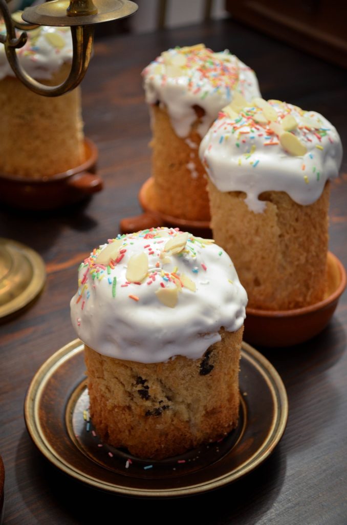 Gâteau de Pâques Russe : le kulich.