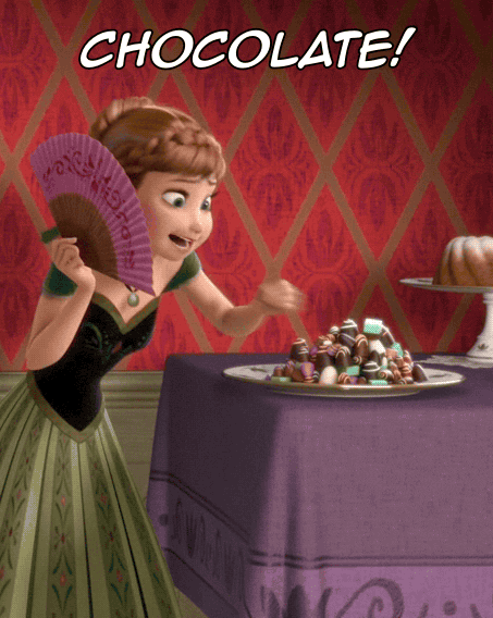 GIF chocolat Disney