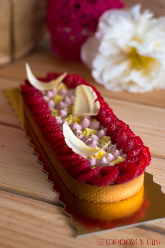 Tarte à la framboise et au citron