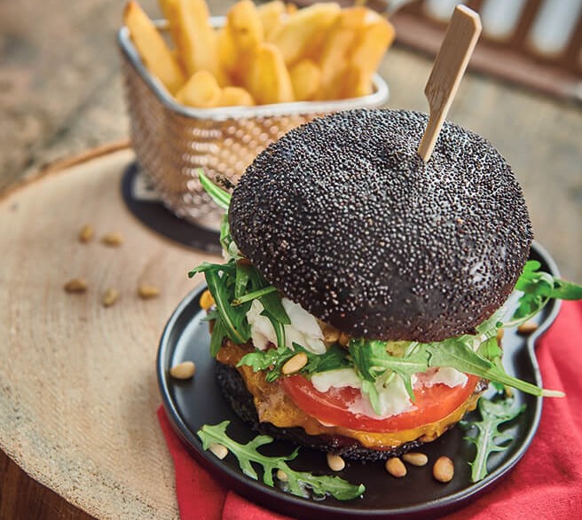 Black Burger à la plancha