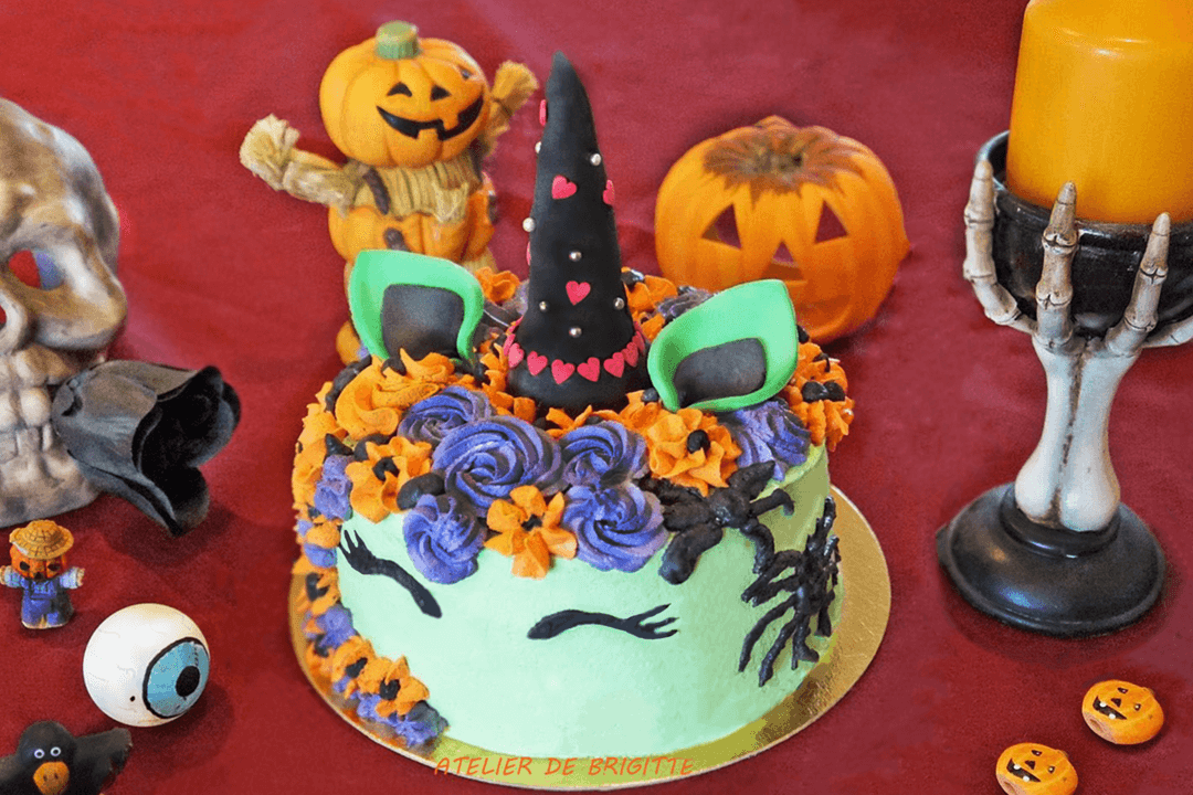 Gâteau Licorne d'Halloween